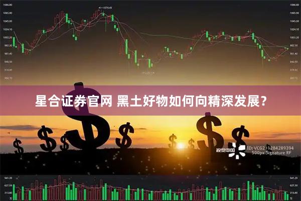 星合证券官网 黑土好物如何向精深发展？